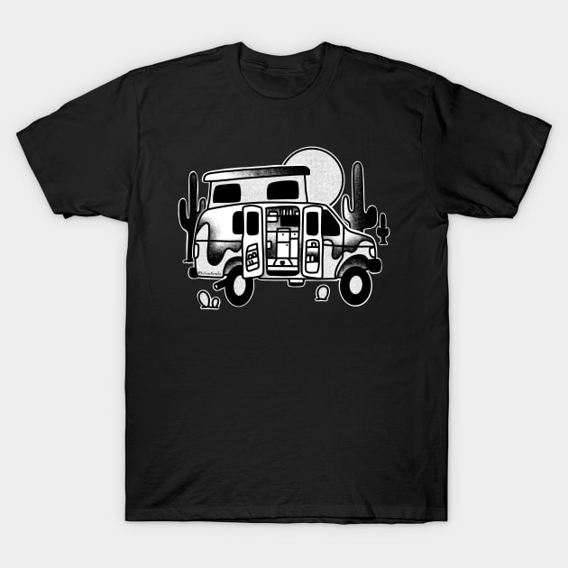 Pop top camper van T-Shirt by Tofuvanman